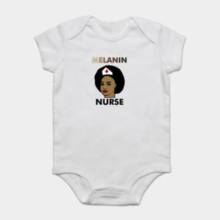 Afro Melanin Nurse, Black History African Baby Bodysuit